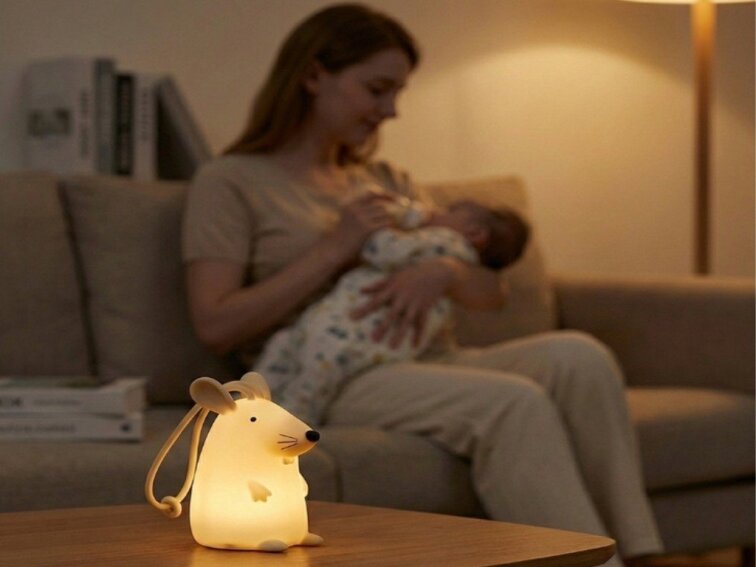 Silikonska lampa Miško s daljinskim upravljačem