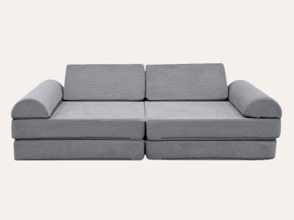 Dječja siva sofa i bunker - korduro