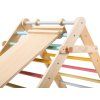 Set - Rastući Montessori Piklerov trokut svježih boja s daskom 2u1