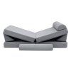 Dječja siva sofa i bunker - korduro presvlaka