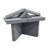 Siva dječja sofa i bunker - korduro presvlaka