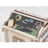 Strecha s tabuli na activity board domecku natura pastel