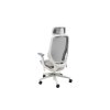 Bijelo-siva ergonomska stolica za ured
